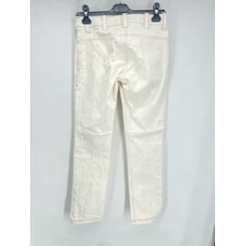 Paco Rabanne-PACO RABANNE Jeans T.fr 38 cotton-Bianco