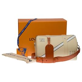 Louis Vuitton-Bolsa LOUIS VUITTON Keepall em couro bege - 100102-Bege