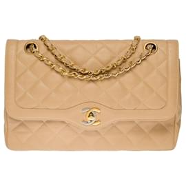Chanel-CHANEL Diana Tasche aus beigem Leder - 100328-Beige