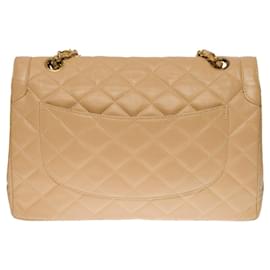 Chanel-CHANEL Diana Bag in Beige Leather - 100328-Beige