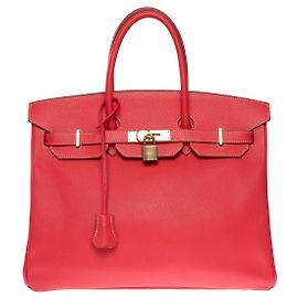 Hermès Borsa Hermes Birkin 35 in Pelle Rosa - 100957 Rosa