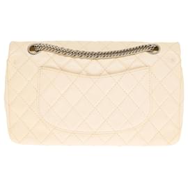 Chanel-Sac Chanel Timeless/Clássico em Couro Bege - 121252969-Bege