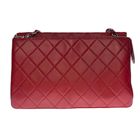 Chanel-Bolsa Chanel 2.55 em couro vermelho - 100096-Vermelho