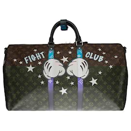 Louis Vuitton-LOUIS VUITTON Keepall Bag in Brown Canvas - 100216-Brown