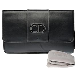 Christian Dior-Bolsa DIOR em couro preto - 240331469-Preto