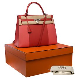 Hermès Borsa Hermes Kelly 35 in Pelle Rosa - 100993 Rosa