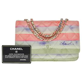 Chanel-CHANEL Wallet on Chain in Pink Leather - 101025-Pink