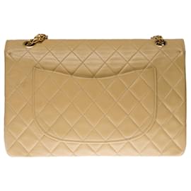 Chanel-CHANEL Timeless/Classique Bag in Beige Leather - 100083-Beige