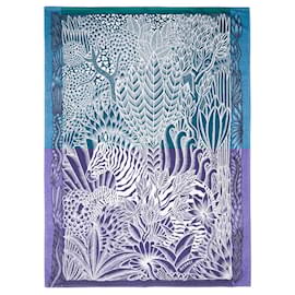 Hermès-HERMES accessory in Blue Cashmere - 100233-Blue