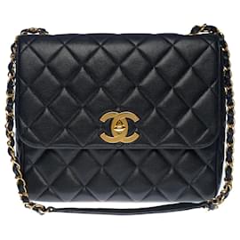 Chanel-Sac Chanel Zeitlos/Klassisches schwarzes Leder - 100497-Schwarz