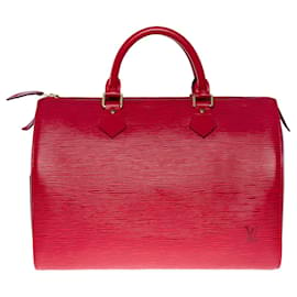 Louis Vuitton-Louis Vuitton Speedy Handbag 30 IN CASTILIAN RED EPI LEATHER-100923-Red