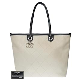 Chanel-CHANEL Bag in White Leather - 100937-White