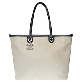 Chanel-CHANEL Bag in White Leather - 100937-White