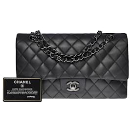 Chanel-Sac Chanel Timeless/Classic in Gray Leather - 101037-Grey