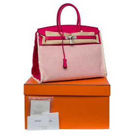 Hermès Bolsa Hermes Birkin 35 em Couro Rosa - 101119 Rosa
