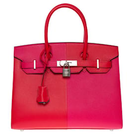 Hermès-Bolsa Hermes Birkin 30 em couro vermelho - 101051-Vermelho