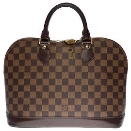 LOUIS VUITTON Bolsa Alma em lona marrom - 100188 Marrom