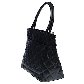 Sac CHANEL Medaillon en Cuir Noir - 100661 Noir