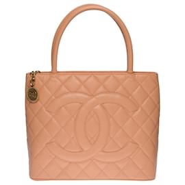 Chanel-CHANEL Medallion Bag in Pink Leather - 100733-Pink