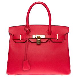 Hermès Borsa Hermes Birkin 30 in pelle rossa - 100449 Rosso
