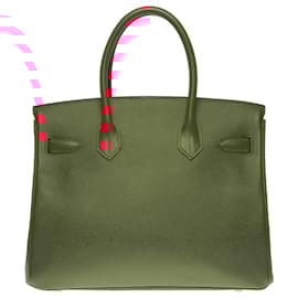 Hermès-Sac HERMES Birkin 30 en Cuir Rouge - 100449-Rouge