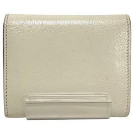 Céline-Céline Small Strap Wallet-White