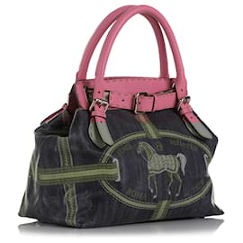 Fendi-Fendi Bleu Selleria Grand Borghèse-Bleu,Autre