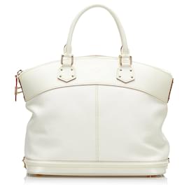 Louis Vuitton-Louis Vuitton White Suhali Lockit PM-White