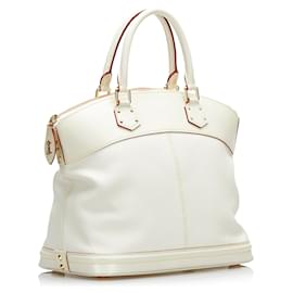 Louis Vuitton-Louis Vuitton White Suhali Lockit PM-White