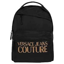 Versace Jeans Couture-Versace Jeans Logo Backpack-Black
