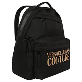 Versace Jeans Couture-Versace Jeans Logo Backpack-Black