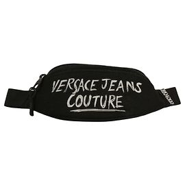 Versace Jeans Couture Gürteltasche mit Versace Jeans-Logo-Print Schwarz