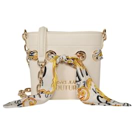 Versace Jeans Couture Versace Jeans Cachecol com Nó Bolsa de Ombro Mini Branco