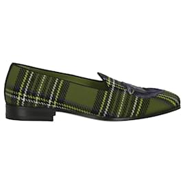 Gucci-Gucci Tartan Wolf Loafer-Red