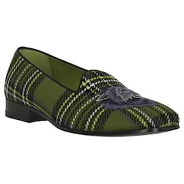 Gucci-Gucci Tartan Wolf Loafer-Red