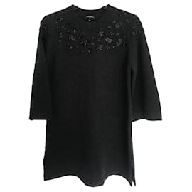 Chanel-Paris Rome Cashmere Sweater-Dark grey