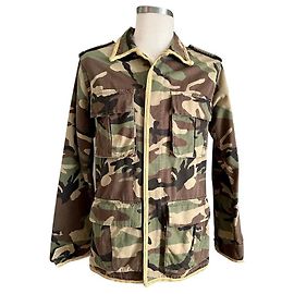 Saint Laurent Camouflage-Jägerjacke Mehrfarben