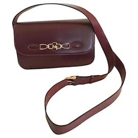 Céline-Handbags-Dark red