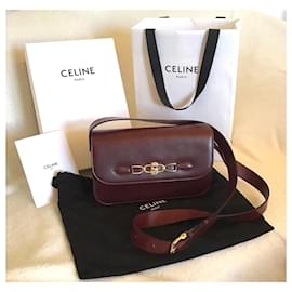 Céline-Handbags-Dark red