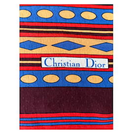 Christian Dior-Sciarpe di seta-Multicolore