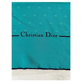 Christian Dior-Lenços-Azul
