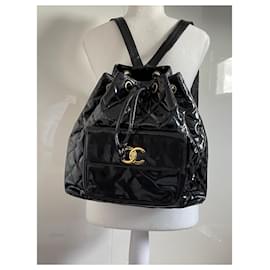 Chanel-Black Backpack-Black