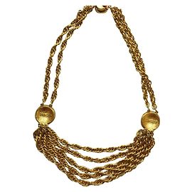 Collier Ras du Cou Chanel Doré Bijouterie dorée
