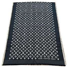 Sciarpa Louis Vuitton Miss LV in seta nera Nero