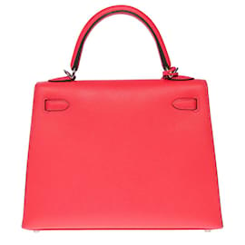 Hermès-Borsa Hermes Kelly 25 in Pelle Rosa - 101134-Rosa