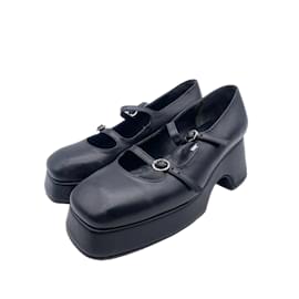 Autre Marque-DEMNA GVASALIA Pantoletten & Clogs T.EU 38 Rindsleder-Schwarz