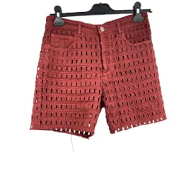 Isabel Marant-ISABEL MARANT  Shorts T.fr 34 cotton-Dark red