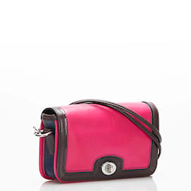 Coach-Leather Crossbody Bag 19898-Pink