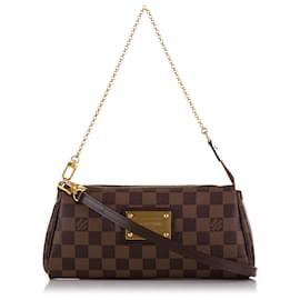 Louis Vuitton-Louis Vuitton Brown Damier Ebene Eva-Brown
