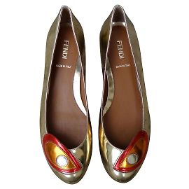 Fendi Ballet flats Multiple colors Golden